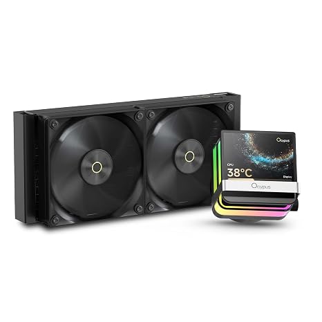 Sigma PRO L24 BK AIO Water Cooling 240 mm CPU Cooler with 3.5 Inch IPS Display