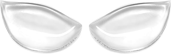 1Pair Clear Breathable Soft Silicone Bra Bikini Inserts Breast Chest Swimsuit Pads Enhancers Push-up Bra Insert Pad Molding Pad Booster Pads for Women Girls Swimsuit and Bikini