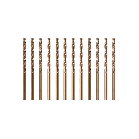 Misuyue 8% Cobalt Drill Bits M42, HSS Metal Drill Bit Set 2mm, 12pcs