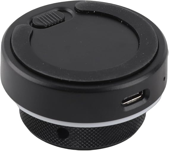 Bewinner Bluetooth Volume Control Knob, 2.4G BT USB C Connectivity RGB Control Dial for PC Laptop Tablet Phone Volume Adjustment Shortcuts and Media Functions