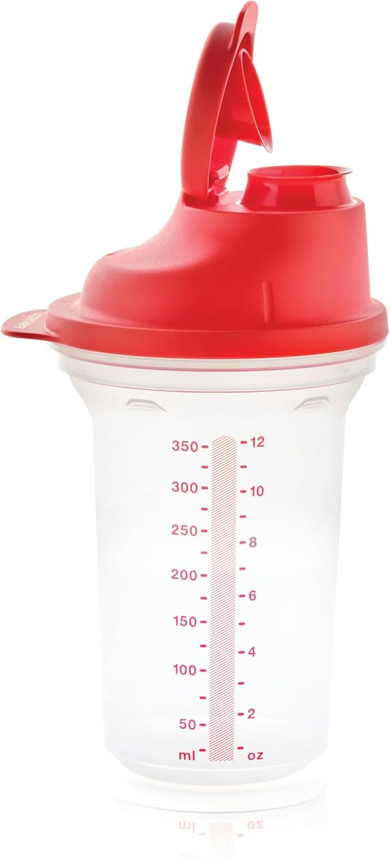 Tupperware Hepsi Bir Arada Hazırlık Çalkalayıcı Şişesi, Ölçümler ve Hava Geçirmez ve Sızdırmaz Kapaklı - Bulaşık Makinesinde Yıkanabilir ve BPA İçermez