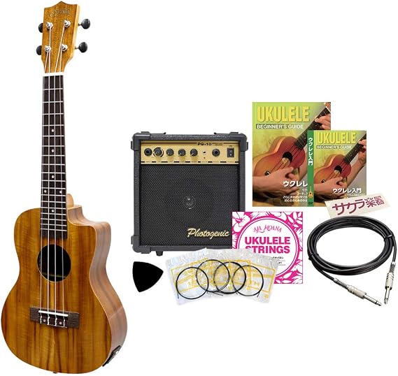 S.Yairi YU-C-01KE Electric Ukulele, Concert Size, Core Material, Equipped with Pre-Amplifier