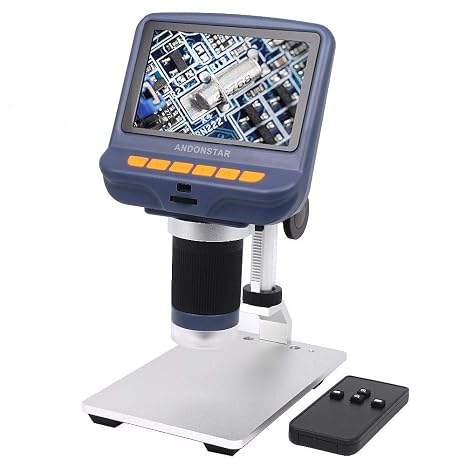 Andonstar Ad106 Digital Microscope 4.3 Inch 1080P With Hd Sensor Usb Microscope For Phone Repair Soldering Tool Jewelry Appraisal Biologic Use Kids Gift