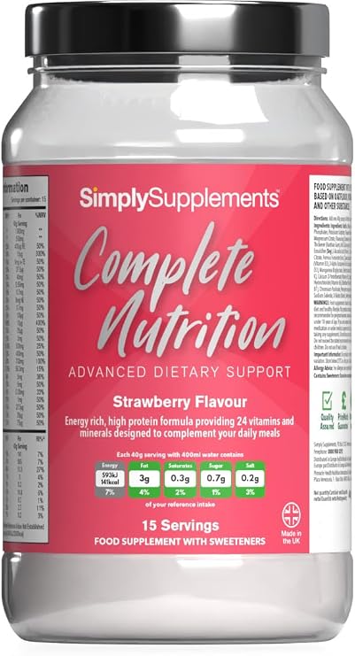 Complete Nutrition Build Up Drink | Strawberry | 24 Vitamins & Minerals
