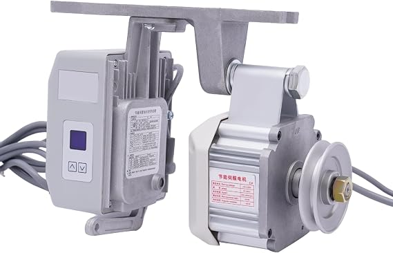 550W Sewing Machine Motor, 220V Industrial Brushless Energy Saving Saving Silent Motor, 200-6000rpm Adjustable Speed, for Heavy Duty Garment Sewing Machines, 10.23 x 7.87 in