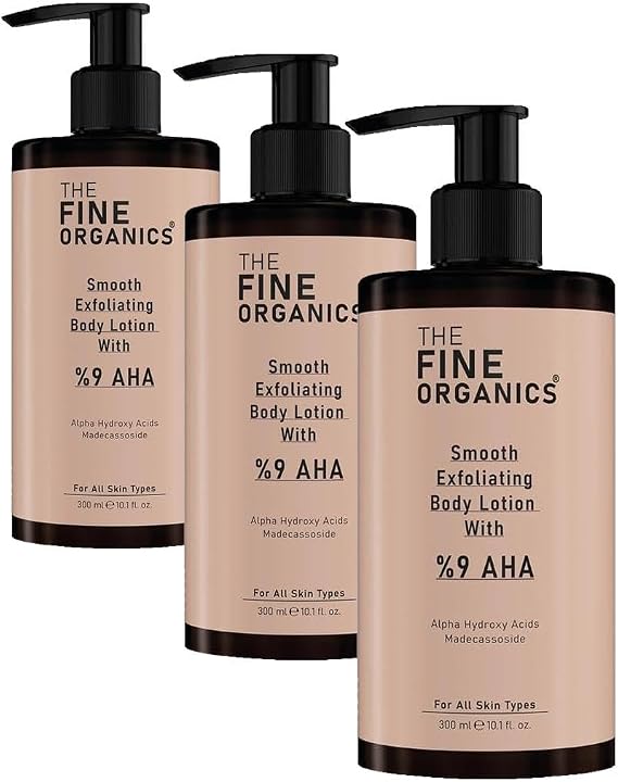 AHA%9 Akne, Leke, Kararma ve Batık Karşıtı Arındırıcı & Aydınlatıcı Vücut Peeling Losyonu (3 paketi)
