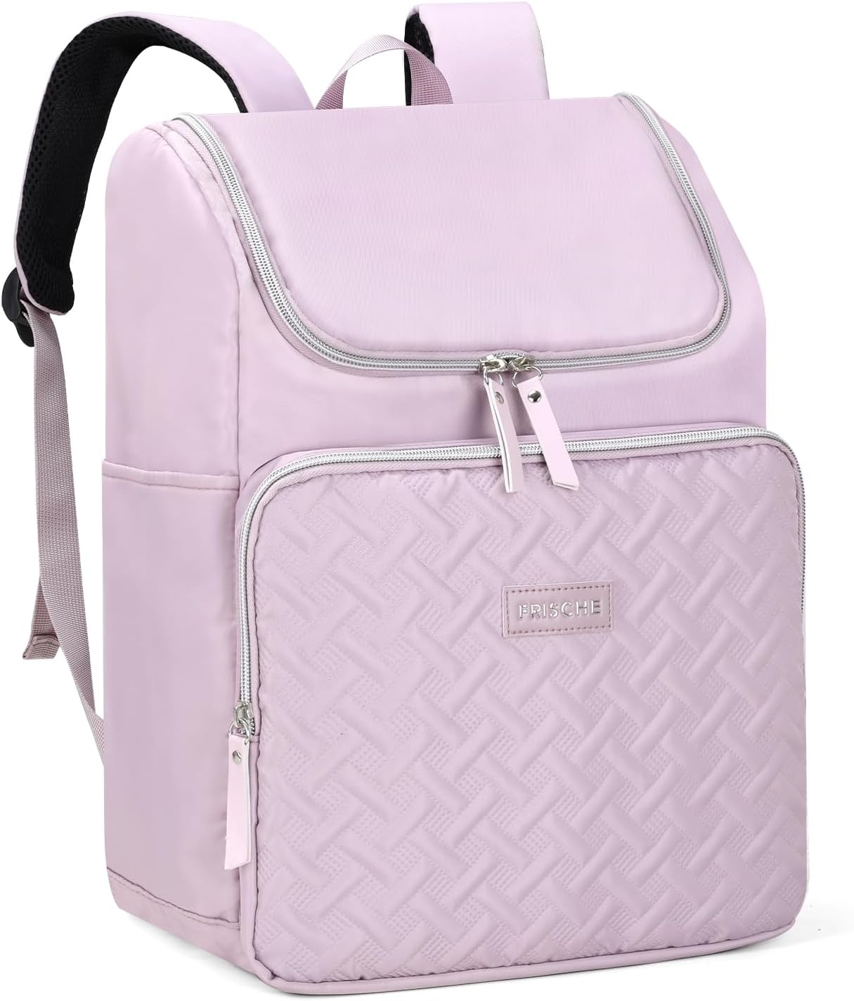 17L Cooler Backpack Women, Small Insulated Picnic Bag Leakproof, 18-Can Thermal Rucksack for Beach Camping Lunch Travel, Purple