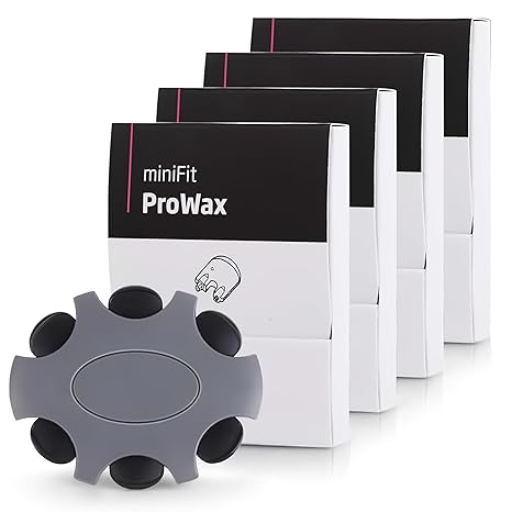 4 Packs/ 24 Pcs Wax Filters Replacement for Oticon, Philips, Bernafon | Hearing Aid Filters Wax Guard ProWax MiniFit, Replacement Clear Cleaning kit Accessory for Oticon