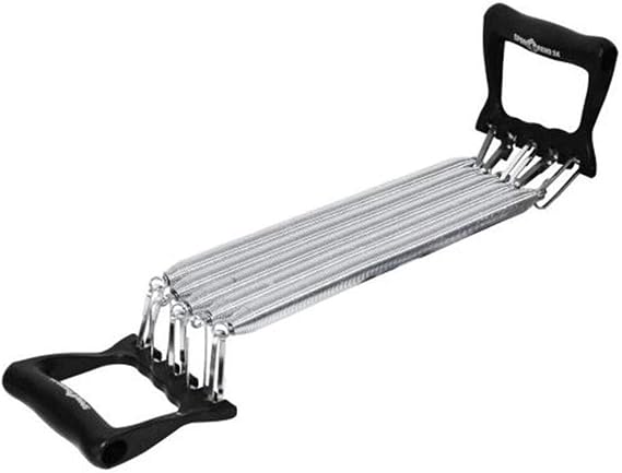 Fitness Chest Expander Bullworker - 5-Way Adjustable With Removable Steel Springs