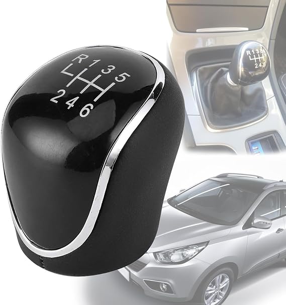 Ford Car Gear Knob 6 Speed, Gear Stick Knob Fit for Ford(Black)