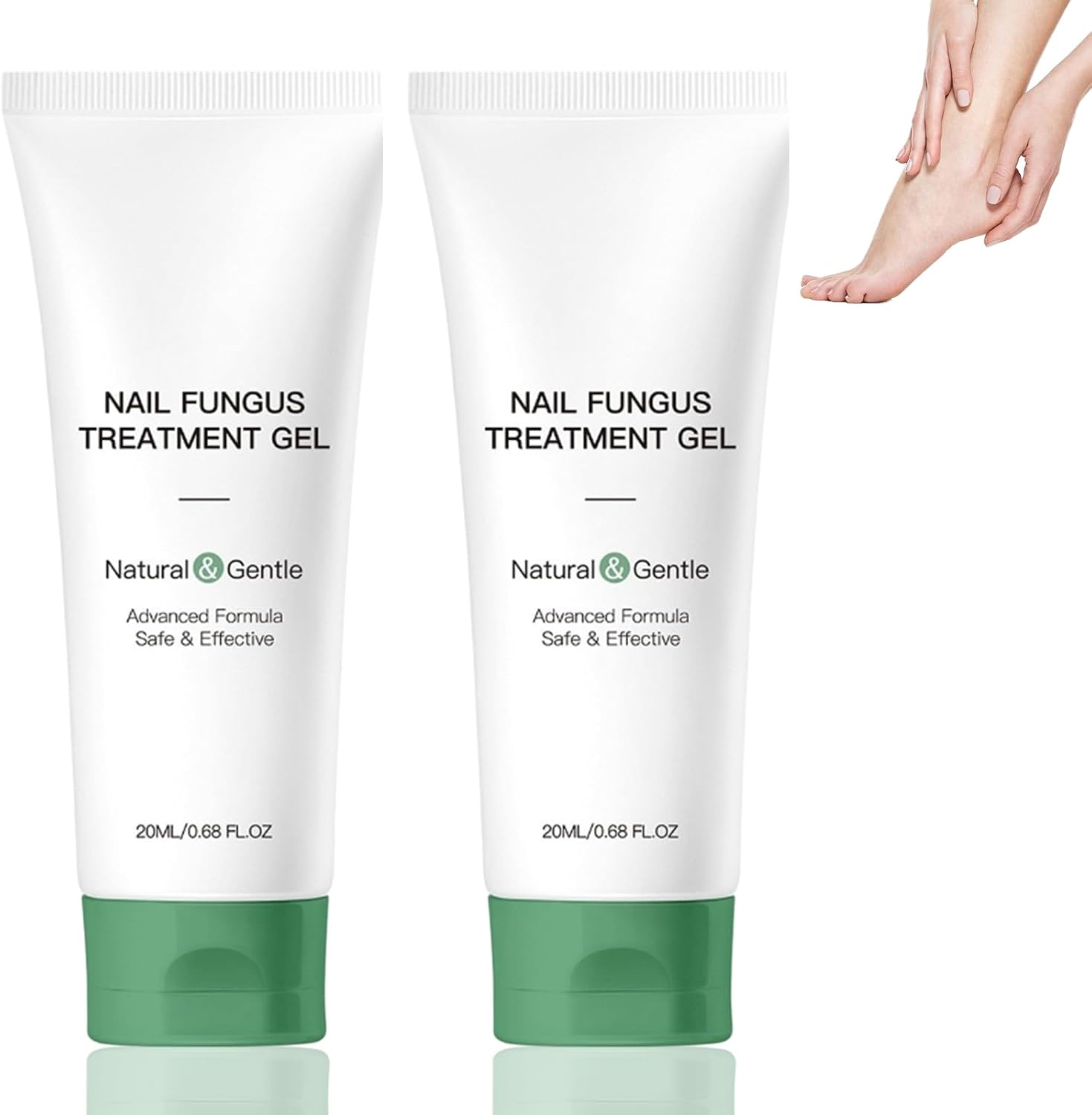 2 Pack Nail Fungus Treatment Gel – Fast-Acting Toenail & Fingernail Repair, Natural Formula Restores Nail, Strengthens & Improves Appearance, Promotes Healthy Growth