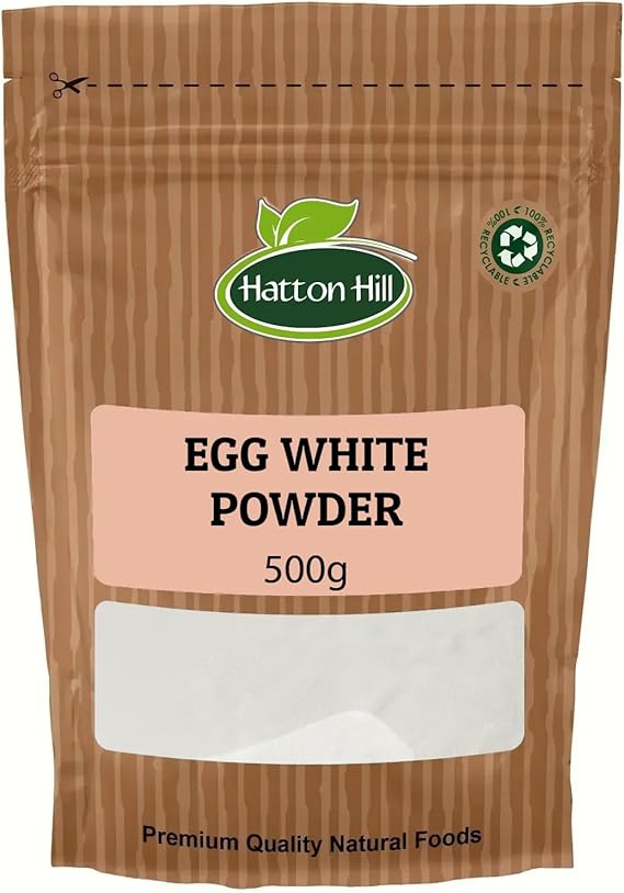 Egg White Powder 500g – High Protein Dried Egg Whites for Baking, Cooking & Whipped Egg Whites – by Hatton Hill