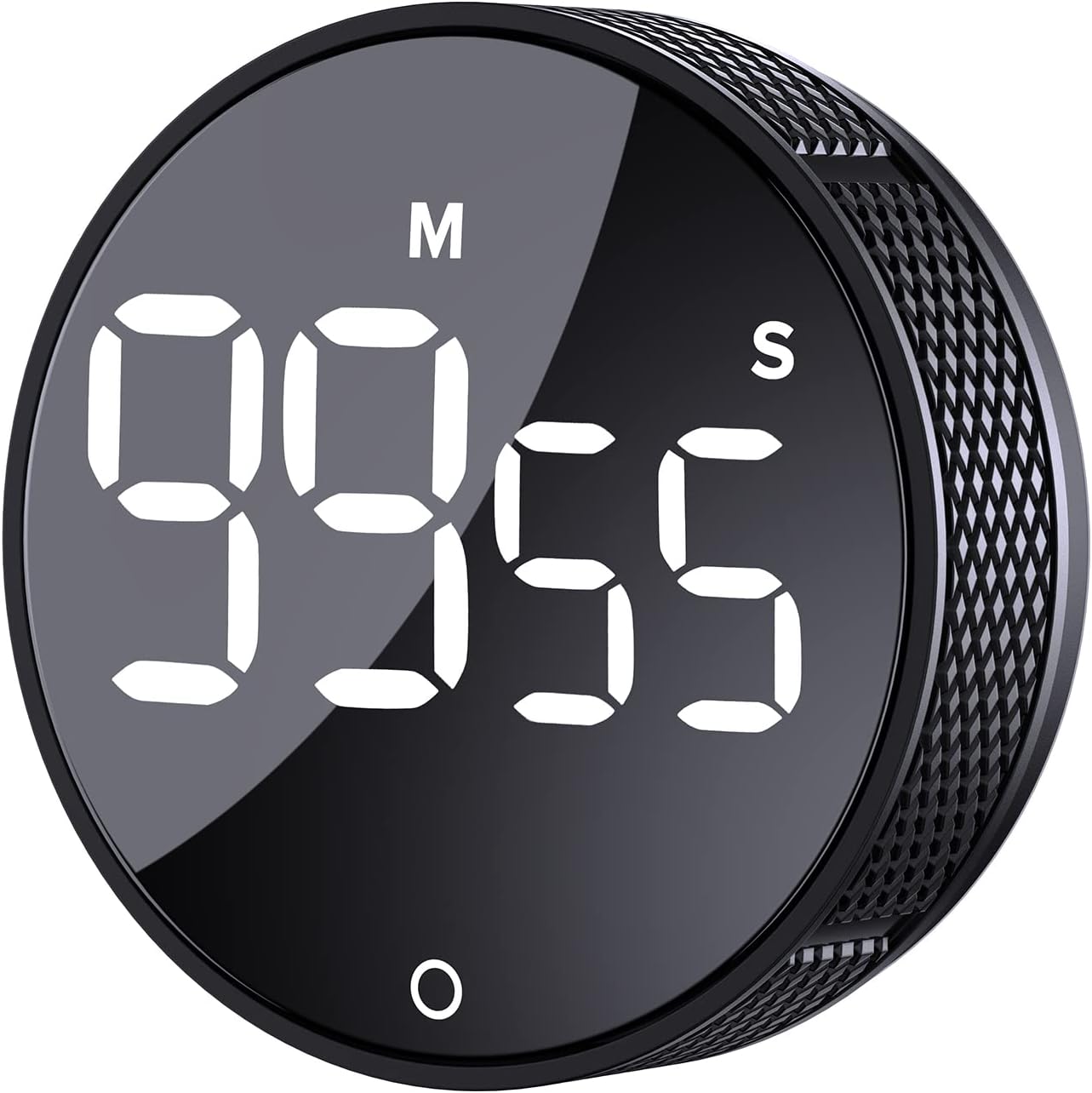 Digital Kitchen Timer, Visual Timer, Large LED Display, Magnetic Countdown Timer for Classroom, Cooking, Fitness, Baking, Studying, Teaching, Easy for Kids and Seniors Black
