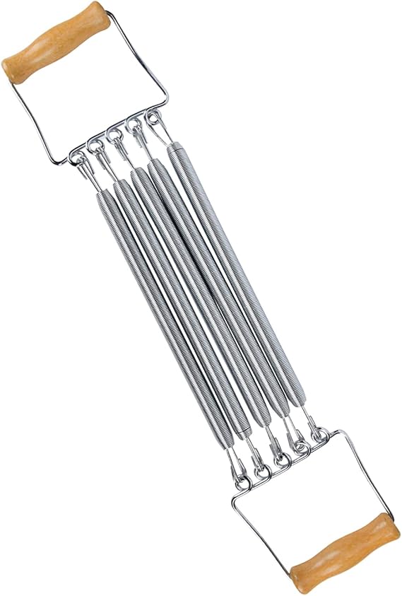 Cocoarm 5 Springs Chest Expander Wooden Handle Fitness Chest Expander Removable Chest Developer Expander Strengthen Chest For Men Brust Expander Fitness
