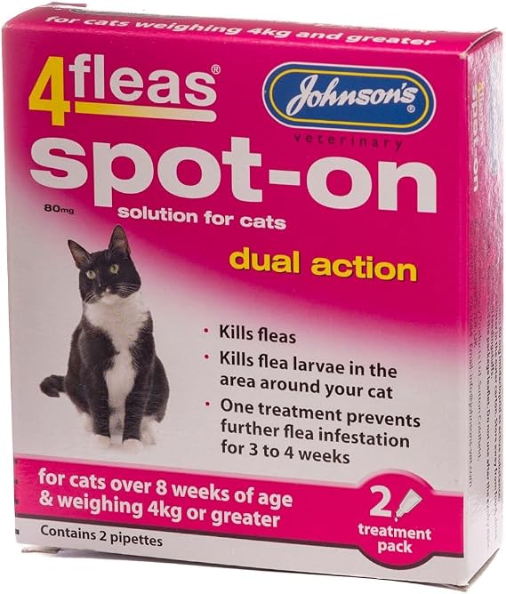 Johnson's 4Fleas Spot-On Dual Action Cat