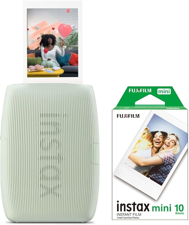 Fujifilm Instax Mini Link 3 Yeşil Akıllı Telefon Yazıcısı Ve 10'Lu Mini Film