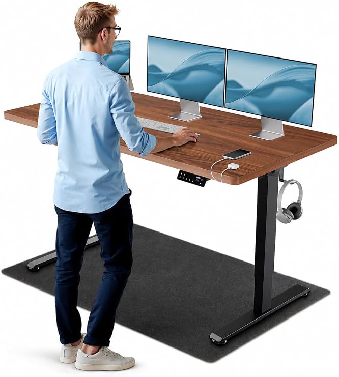 CLOUVOU CleverDesk Electric Standing Desk 140x70cm [TEST WINNER] Next-Gen