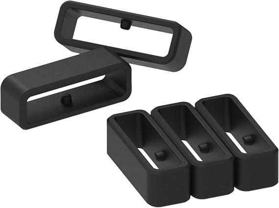 Replacement Secure Rings Compatible with Garmin Forerunner 970 945 230 235 620 630 570/Approach S62 S60 S70 47mm/Fenix 5/6/7/8 47mm/epix 2 Black Silicone Smart Watch Straps