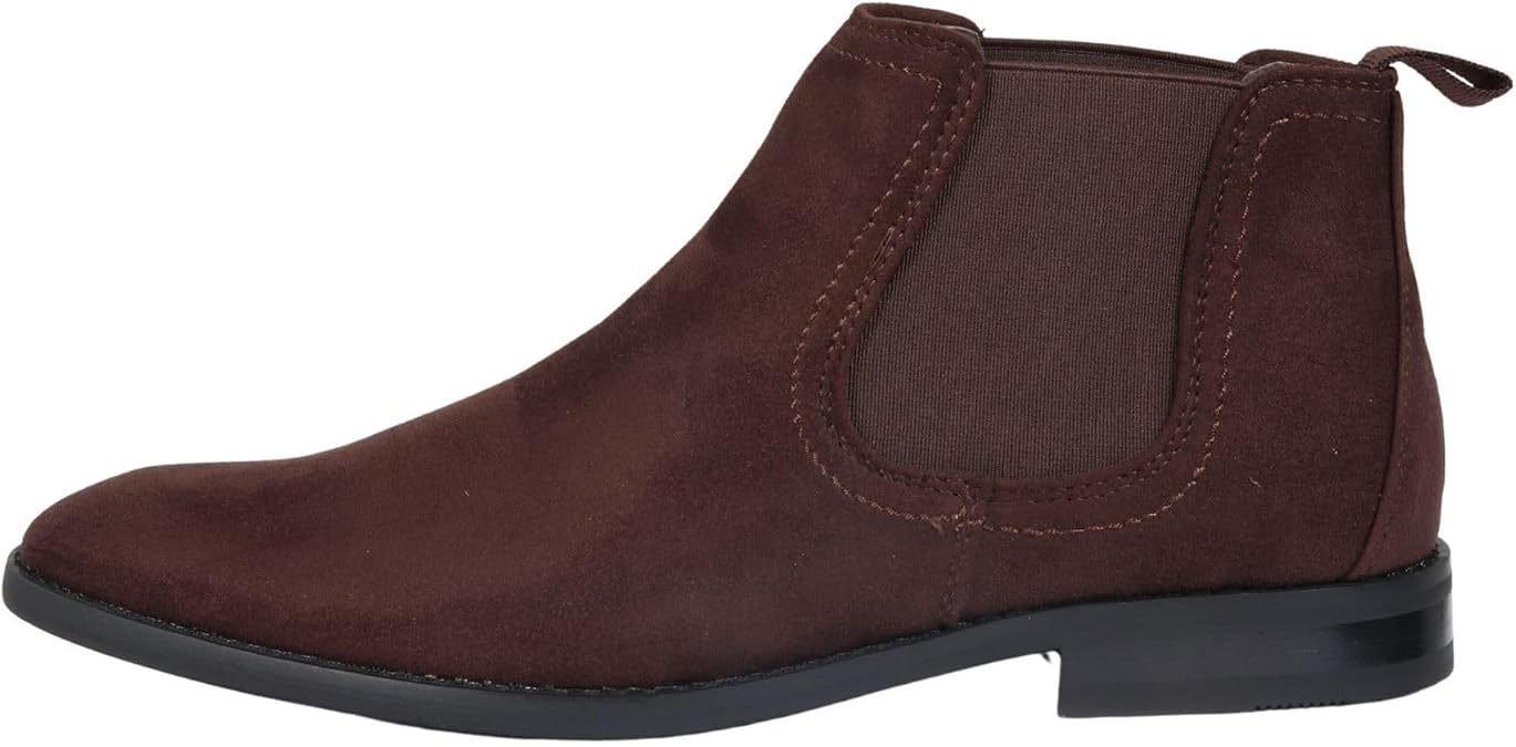 TruClothing Men's Boots Slip On Suede Leather Lined Chelsea Ankle Shoes