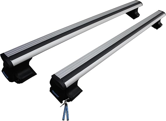 TrophyBars Kilitlenebilir (120 cm) Gri Ara Atkı - Suzuki Swift (1984-1988) Hatchback ile Uyumlu Tavan Barı