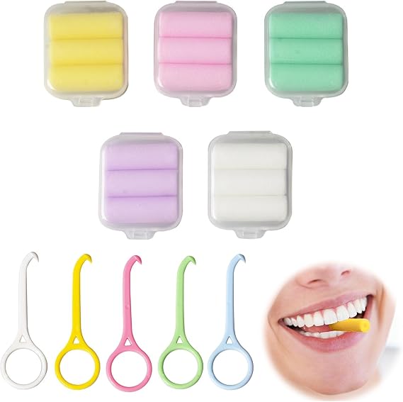 ZOCONE 15 PCS Aligner Chewies + 5 PCS Remover Tool, Orthodontic Aligner Chewies for Adults, Dental Aligner Tray Seaters for Orthodontic(Original, Grape, Stawberry, Mint, Lemon)
