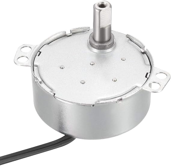 sourcing map Synchronous Motor AC 220-240V 4-5RMP 50-60Hz 4W Double Flat Shaft CW/CCW