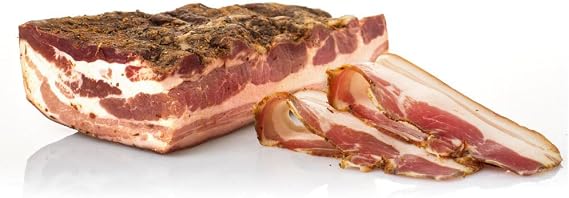 Smoked Bacon, Pancetta Affumicata, Italian food by Salumi Pasini, 1,6 Kg