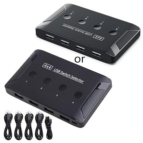 4ポート Usb プリンタ共有スイッチ 2.0 Kvm スイッチャ共有スプリッタ キーボード プリンタ モニター ボックス用