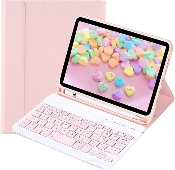 Keyboard Case for iPad mini A17 Pro/mini 6th generation 8.3",Pink