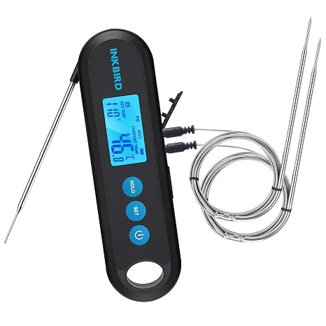 INKBIRD Meat Thermometer Instant Read Food Probe with 2 External Probes