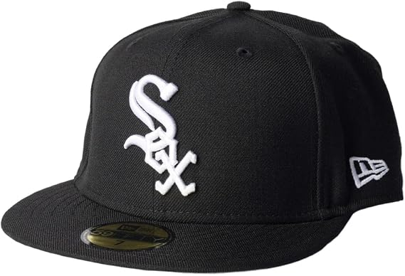 ニューエラ キャップ 59FIFTY Chicago White Sox シカゴ・ホワイトソックス BLACK×WHITE/ブラックホワイト ブランドサイズ：7 並行輸入品