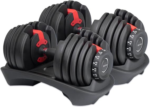 Adjustable Dumbbell 24kg 15-step adjustment 40kg 17-step adjustmentQuick Dumbbell Adjustable Dumbbell Muscle Training Weight Display 2-second Weight Change Diet Compact Space-saving