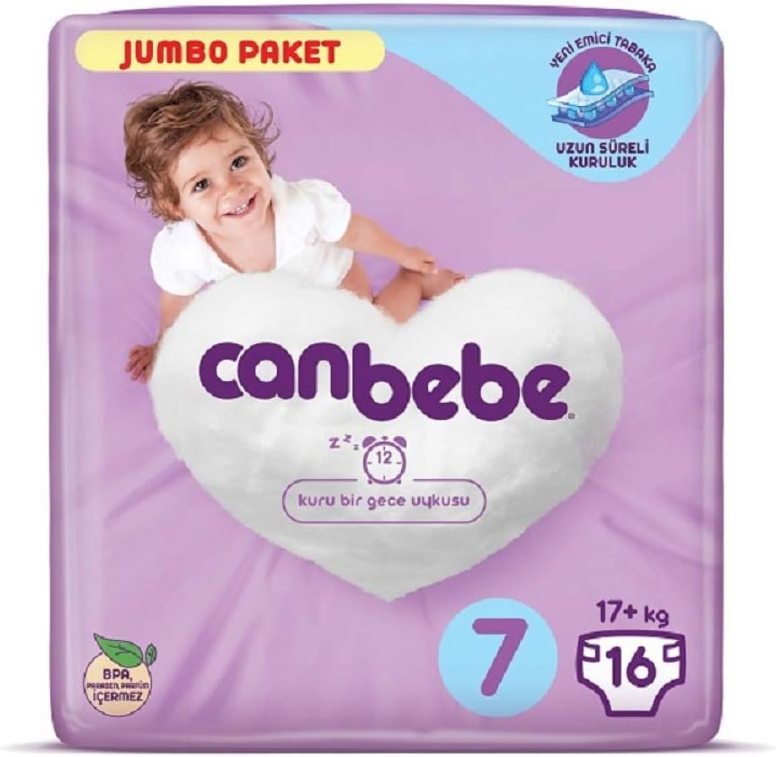 Canbebe Baby Diaper, PNM Jumbo XXL 16