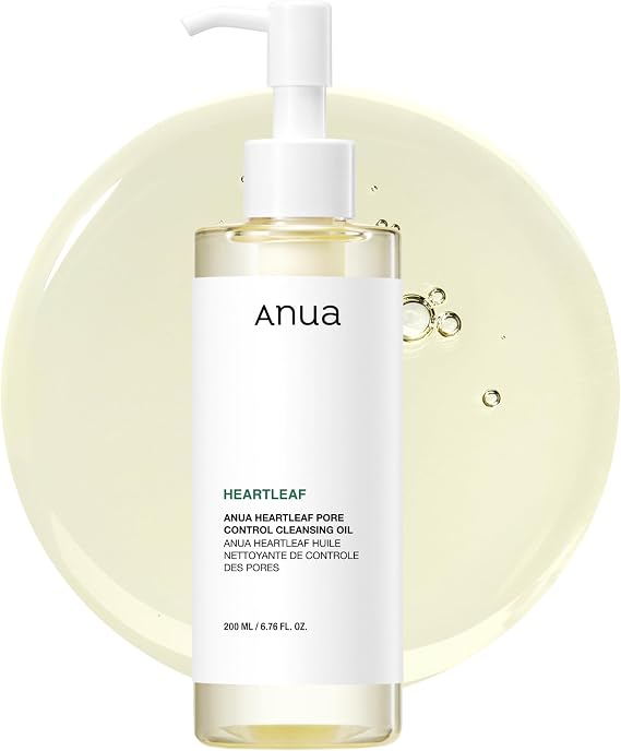 Anua Heartleaf Pore Control Cleansing Oil, Pore Control Cleansing Oil, Blackheads, Makeup Remover, Korean Skincare, Korean Skincare, 200ml