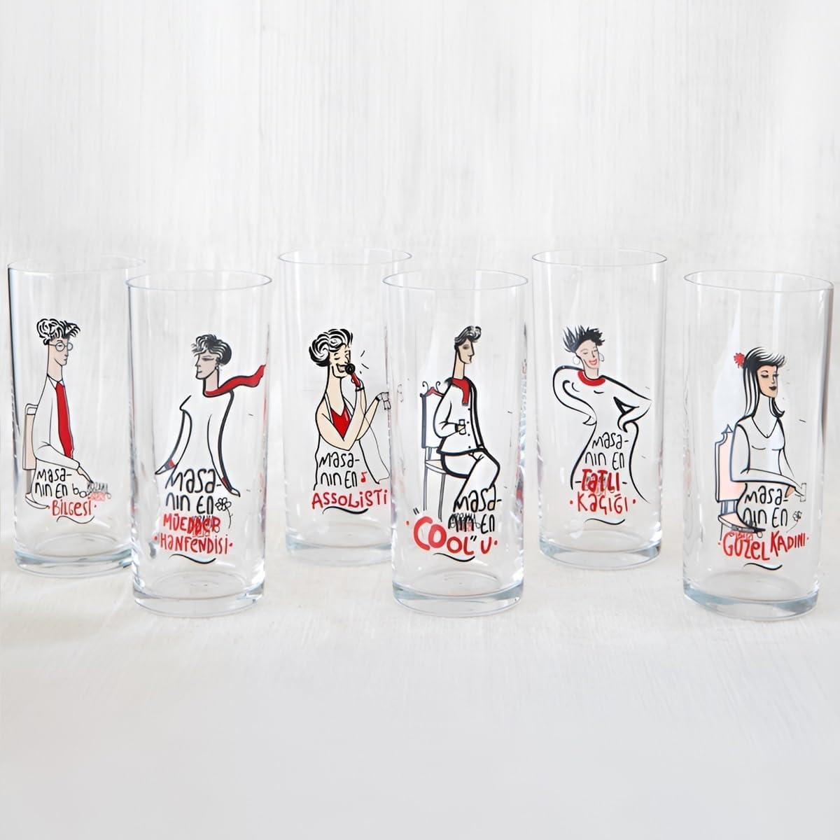 Anise Works Table Width 6-Piece Raki Goblet Set