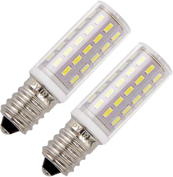 Cooker Hood Led Bulbs E14, 5Watt Equivalent 45W Cool White 6000K Small Edison Screw, 400 Lumens AC 220-230V, Small Edison Screw SES for Fridge/Cooker Hood/Home Lighting (Pack of 2) [Energy Class E]