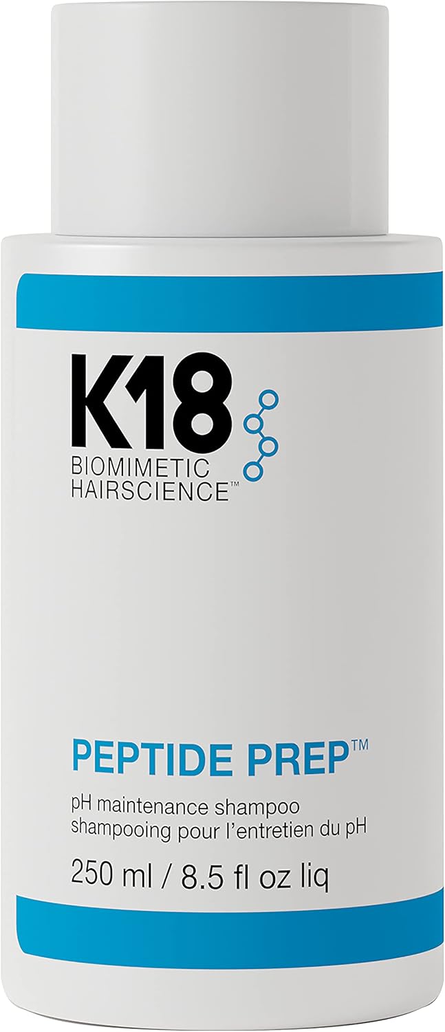 K18 Peptide Prep Cleansing pH Maintenance Color Safe Shampoo for Daily Use, 8.5 Fl Oz