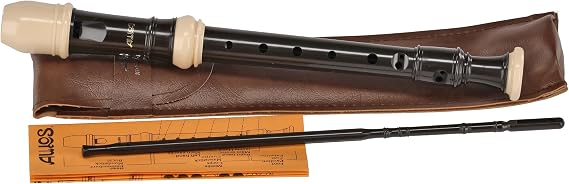 Aulos 507B "Symphony" Series Sopranino Recorder - 3 Piece ABS Construction - Ideal for Ensemble and Individual Play - Classic Dark Brown/Ivory - Key of F