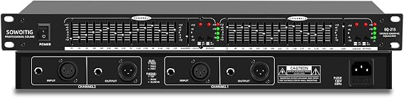 Stereo Equalizer 15-Band Dual Channel Graphics EQ for Audio