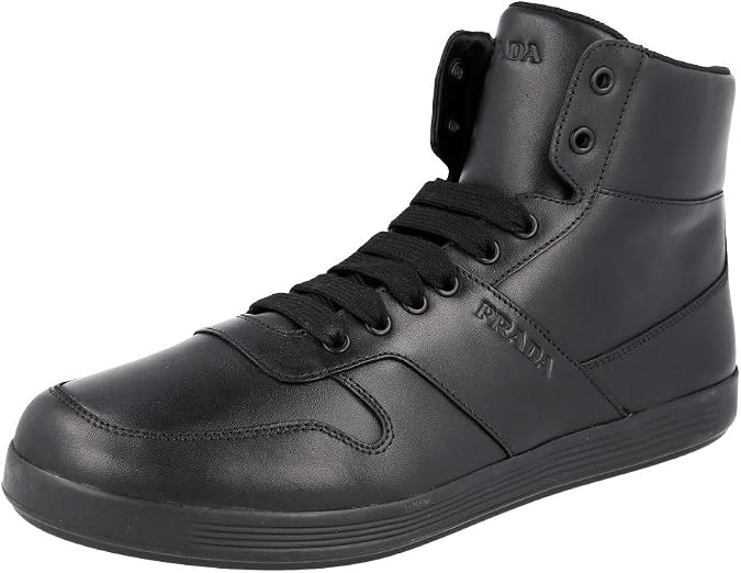 Prada Men's 4T3368 Leather High-Top Trainers/Sneaker