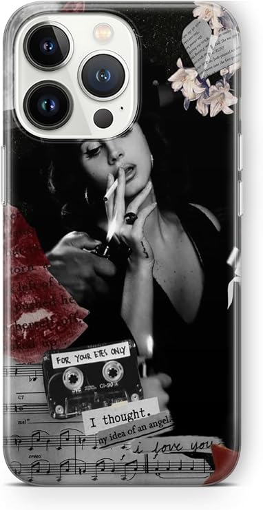 Multitronic iPhone 14 Pro Uyumlu Lana Del Rey Tasarım Baskılı Şeffaf Kılıf