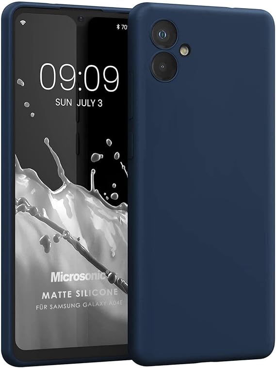 Microsonic Matte Silicone Samsung Galaxy A06 Kılıf Lacivert [Galaxy A06 ile Uyumlu Kılıf - Lacivert]