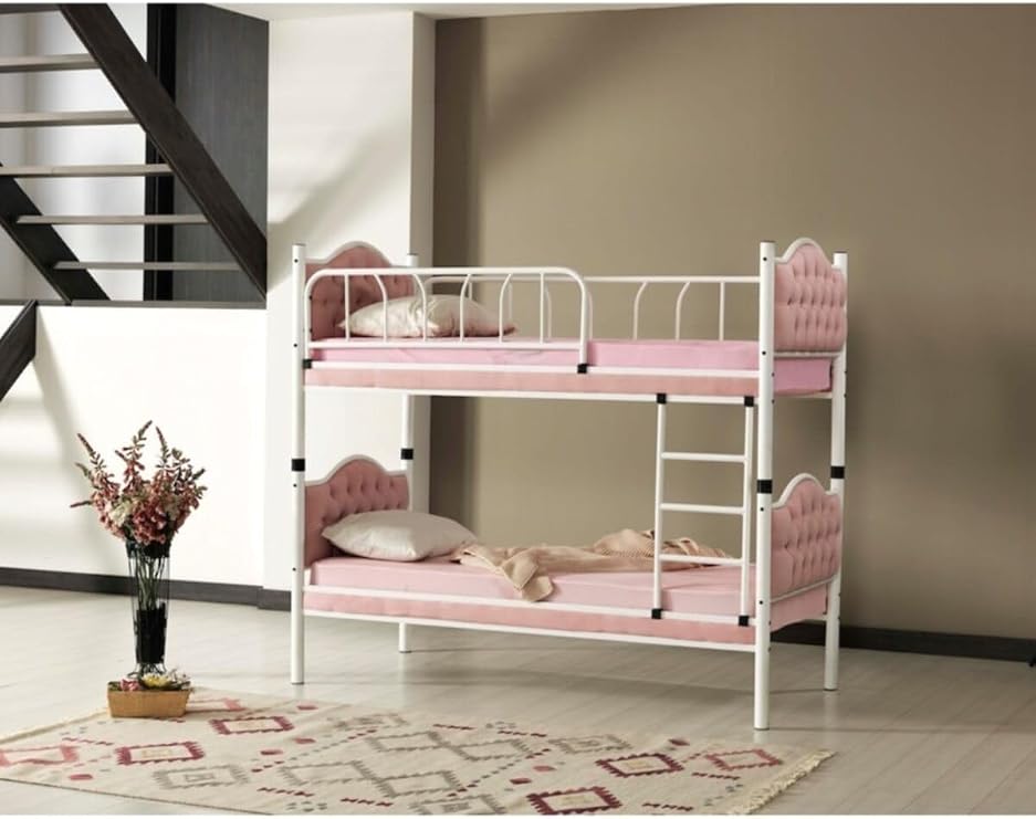 Metal Ranza, Genç Çocuk Odası, Pembe, 90x190 cm