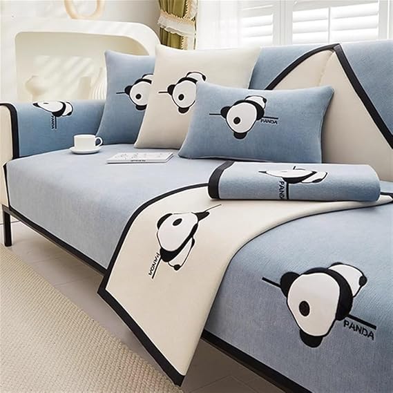 Chenille Pet Couch Covers Exquisite Embroidery Sofa Cushion Covers Sectional Sofa Slipcovers Soft Balcony Blanket Anti-scratch Wear-resistant Furniture Cover(03,70 * 210cm/27.6 * 82.7in)