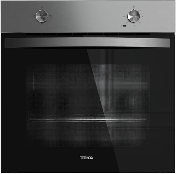 TEKA Conventional Oven 60 cm, 3 Cooking Functions, ThermoSeal System, BrightClean Enamel, Anti-Roll-Proof Deep Tray, Anti-Fingerprint Stainless Steel, Model NEO HBB 4350 Neo Series [Energy Class A]