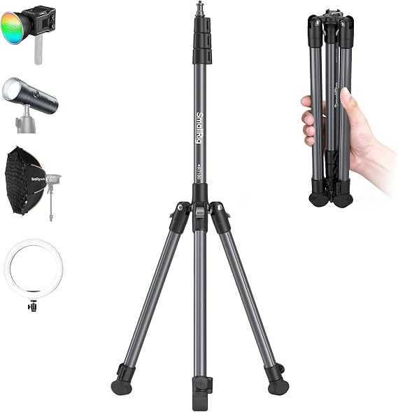 SMALLRIG 190cm Light Stand, Compact Tripod for Lights - 5475