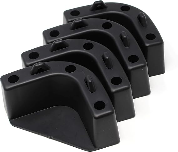 JSP Manufacturing Boat Marine Cooler Mounting Kit for Yeti Igloo Engle Coleman (Set of 4) Black or White