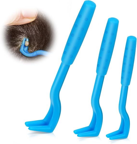 Vfandv Kene Pensi, Köpekler için Kene Kancası Kene Çıkarıcı, 3 Farklı Boyutta Set, Kene Kartı Alternatifi, Kene Cımbızı, Ağrısız Kene Çıkarma, Evcil Hayvanlar için Kene Temizleyici