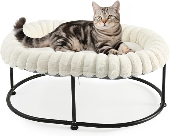 GUUSII Home Cat Bed, Freestanding, Cat, Dog, Cat, Cat, Bed Cushion, Cat, Home, Cat Sofa, Pet Mat, Easy Assembly, Washable, Breathable, Fluffy, All Seasons, Removable, Double-Sided Use White