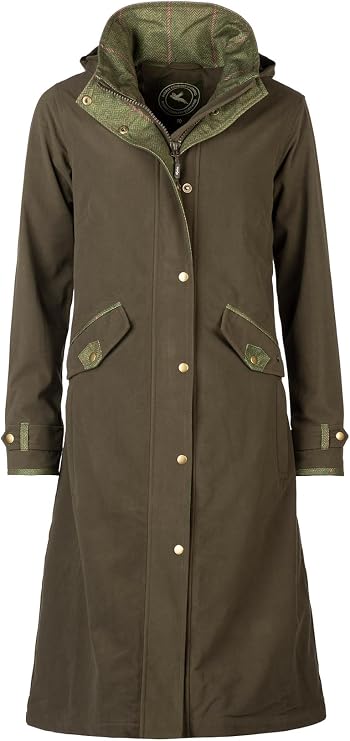 Ladies Long Riding Coat Women's Equestrian Full Length Waterproof Jacket